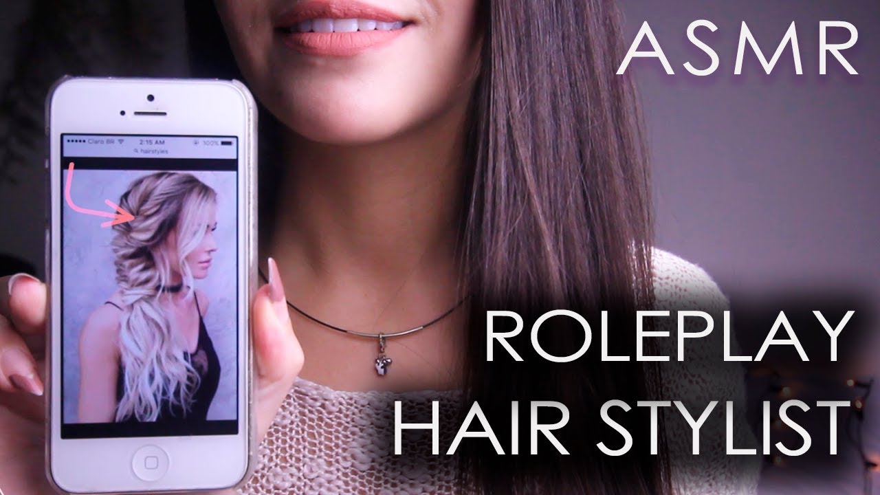 [ASMR] ✂ PENTEADO NO CABELO: SUPER RELAXANTE (Roleplay, Atenção Pessoal) l Hair Salon, Hair Stylist