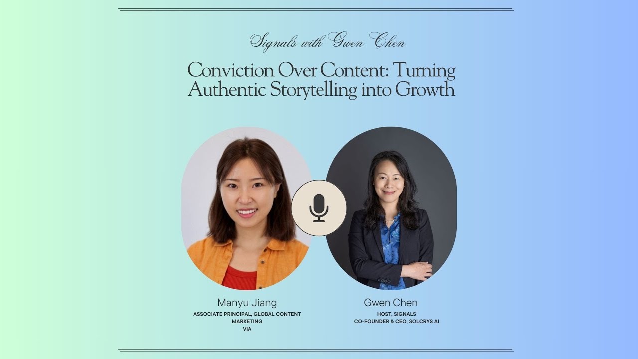 S2 E3: Conviction Over Content: Turning Authentic Storytelling Into Growth | Via | Manyu Jiang