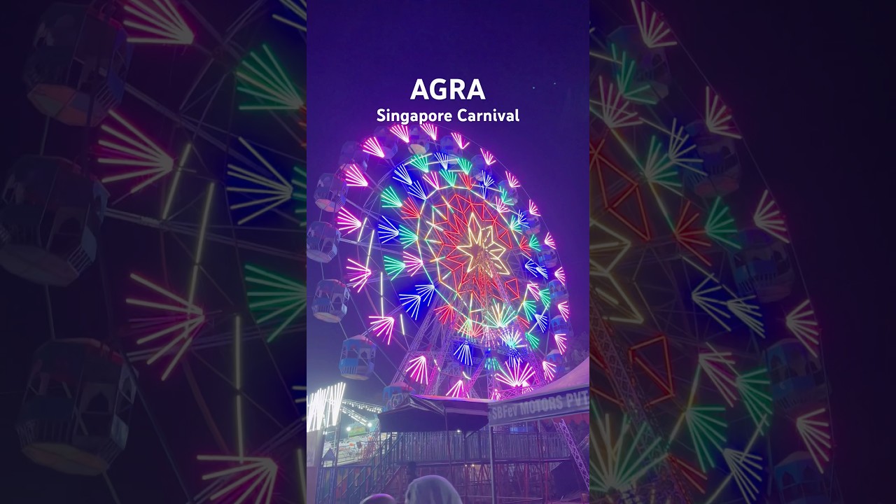 Agra Singapore Carnival 2025 | Mela Koti Meena Bazaar Full Tour | Jhule, Shopping & Food Stalls