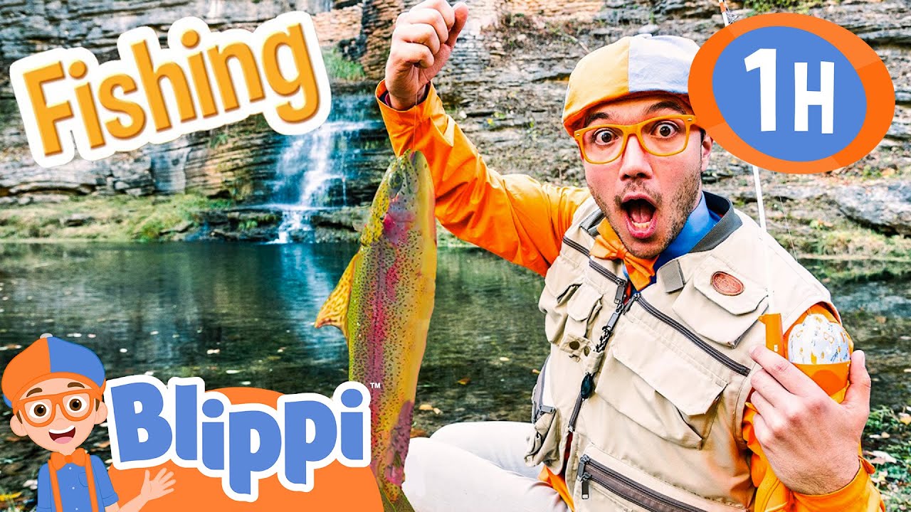 Blippi Goes Fishing! 🐟 | Educational Kids Videos | Moonbug Kids