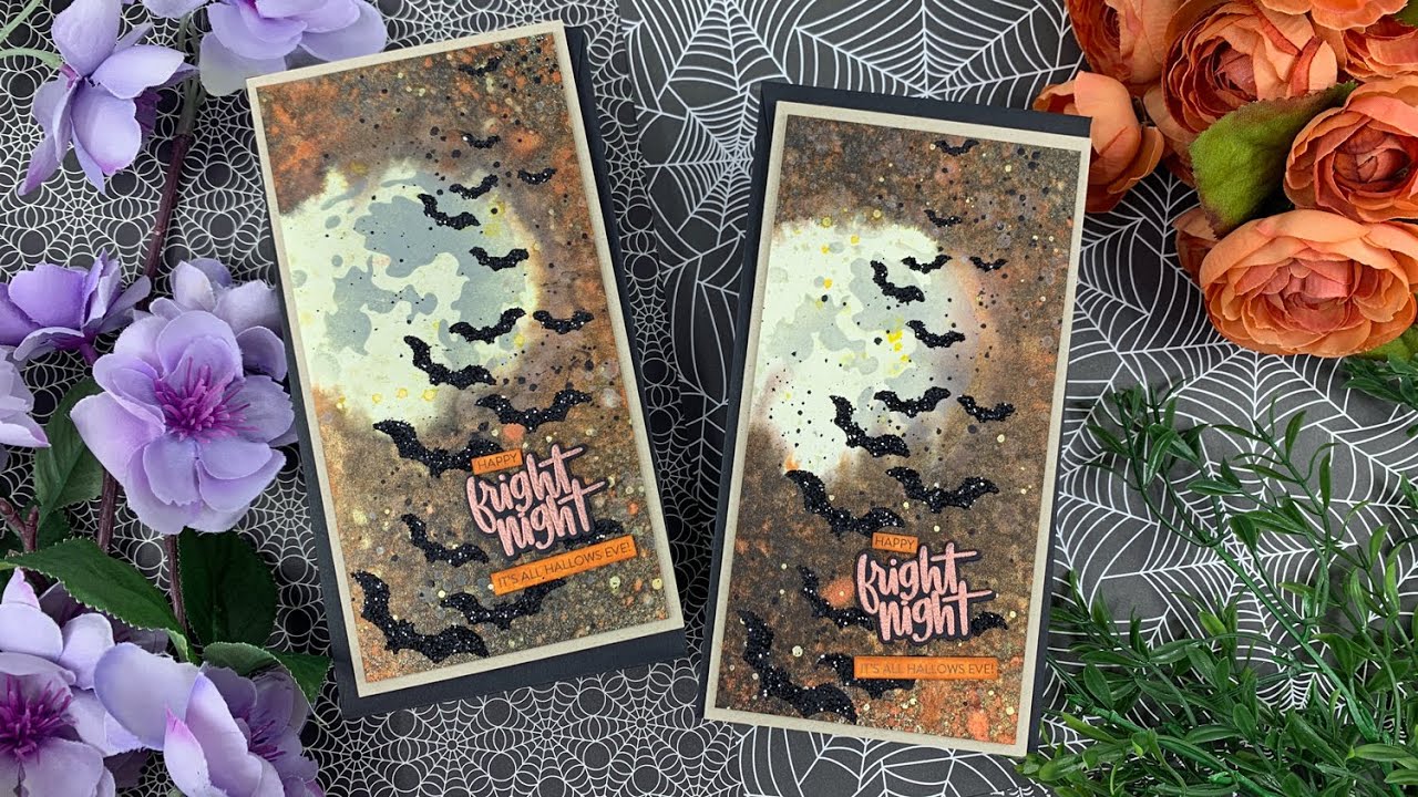 Мини-карточки Spooky Skies Slimline | Серия AmyR Halloween 2022, №14