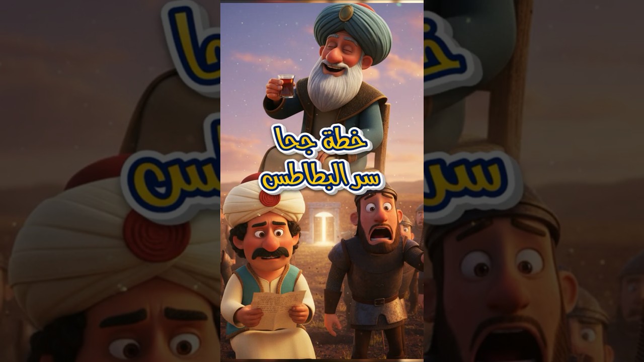 🥔 سر جحا العبقري  خطة البطاطس السحرية 😂 #قصص أطفال