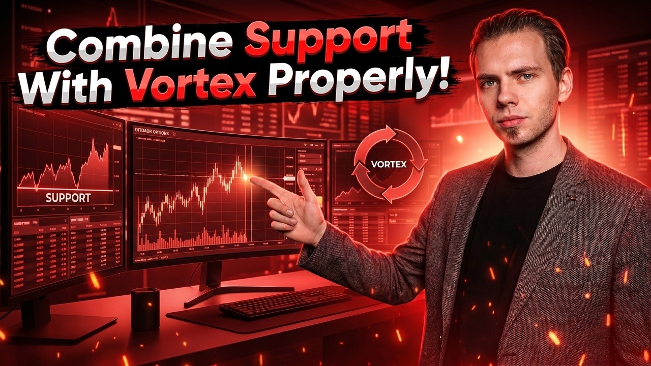 COMBINE SUPPORT WITH VORTEX PROPERLY ! Crypto Trading ! Trading