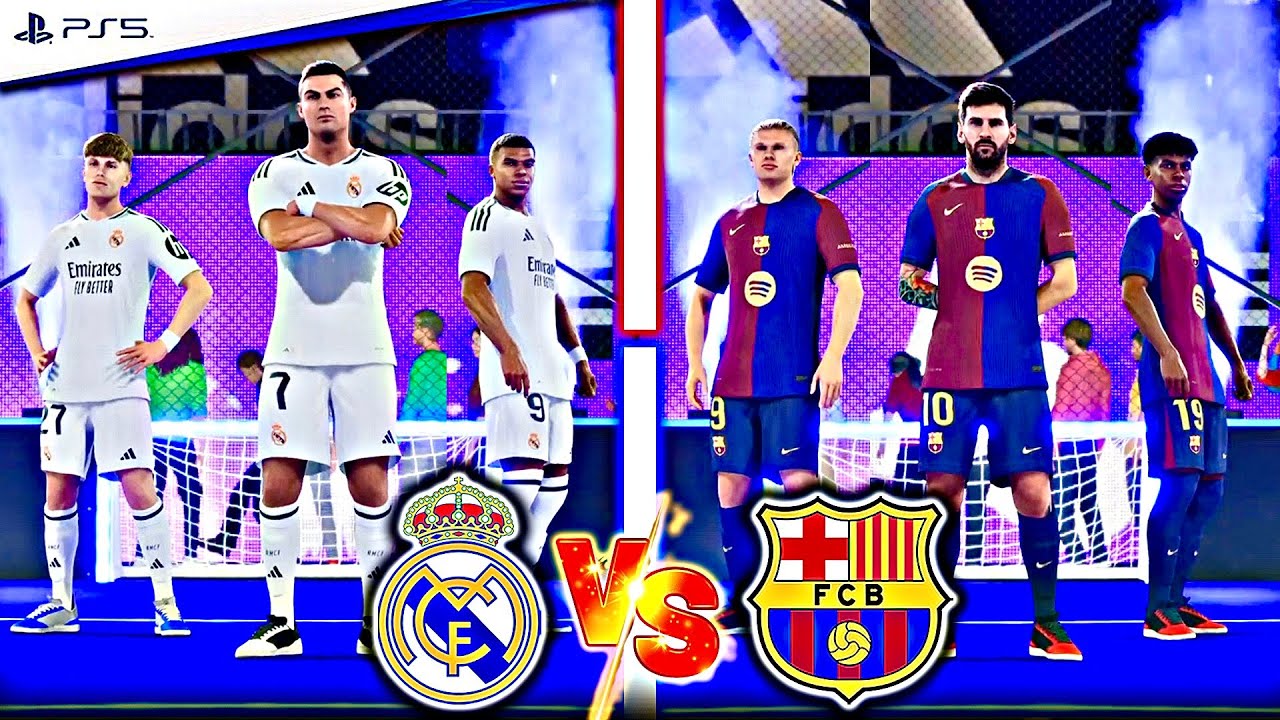 FC 25 VOLTA - RONALDO , MESSI , YAMAL , HAALAND, MBAPPE, GARNACHO | REAL MADRID VS BARCELONA
