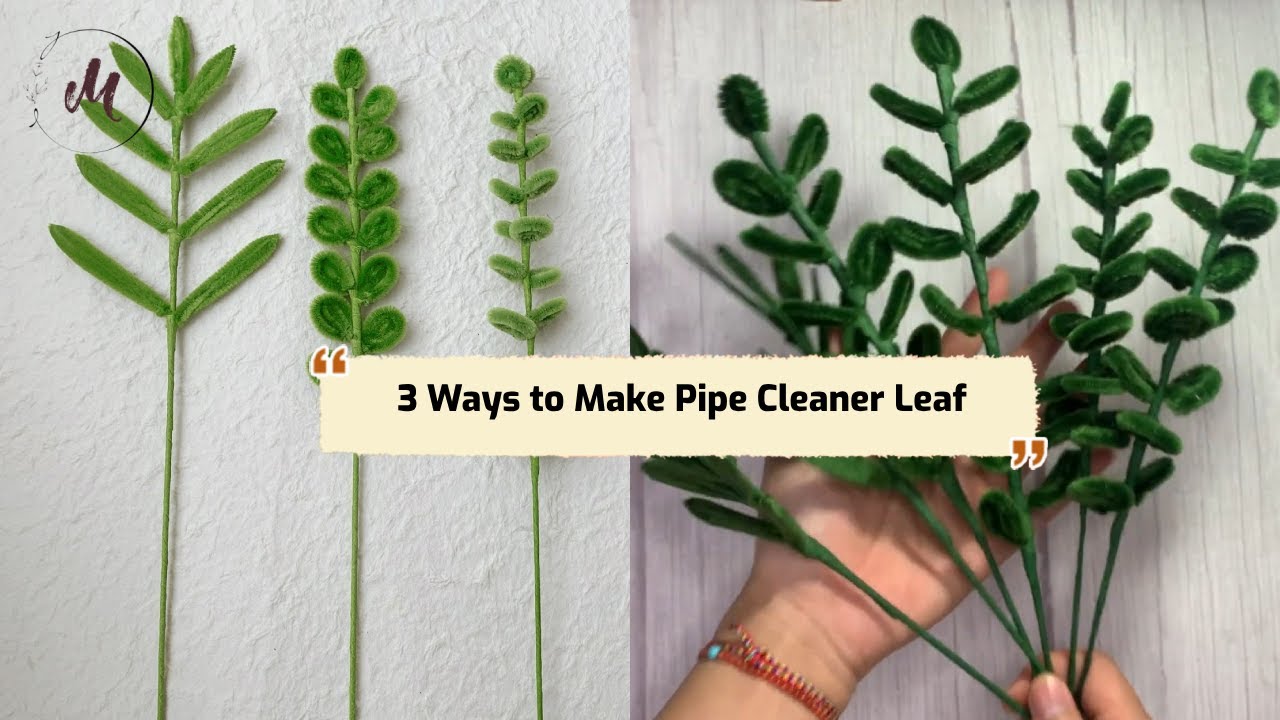 3 Ways to Make Pipe Cleaner Leaf 🌿🌱