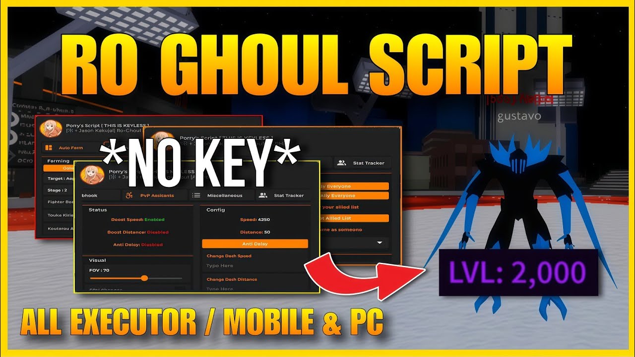 RO GHOUL SCRIPT 2025! 👺 (БЕЗ КЛЮЧА) Автоматический фарм, автоматическая тренировка и автоматическ...
