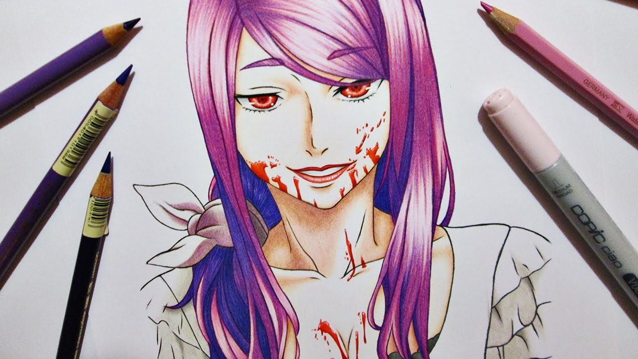 Speed Drawing Rize Kamishiro || Tokyo Ghoul