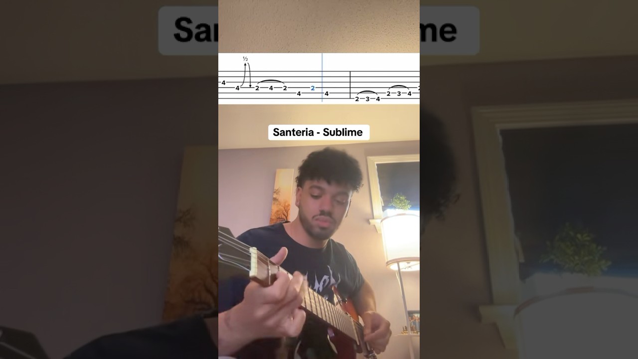 Learn to play the Santeria solo by Sublime! #sublime #guitar #guitartutorial #santeria