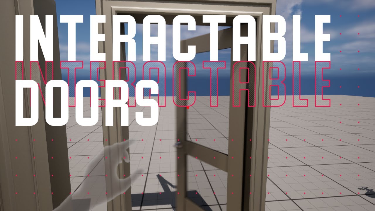 How to make Interactable Doors in UE5 - Tutorial