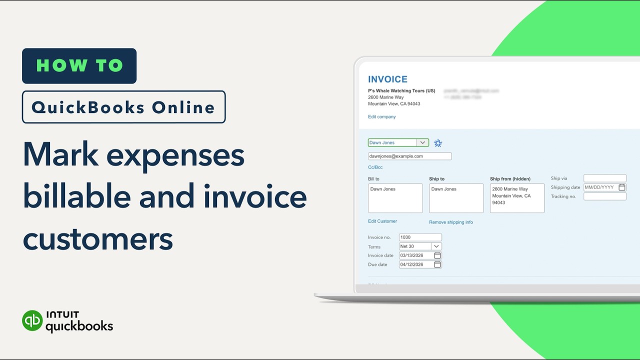 How to mark expenses billable and invoice them to your customer in QuickBooks Online