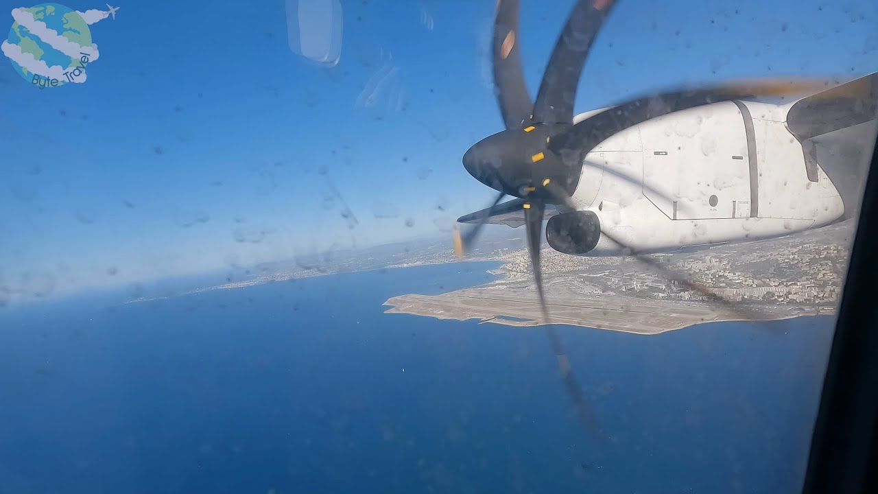 Air Corsica ATR 72-600 Summer Morning Takeoff from Nice to Ajaccio