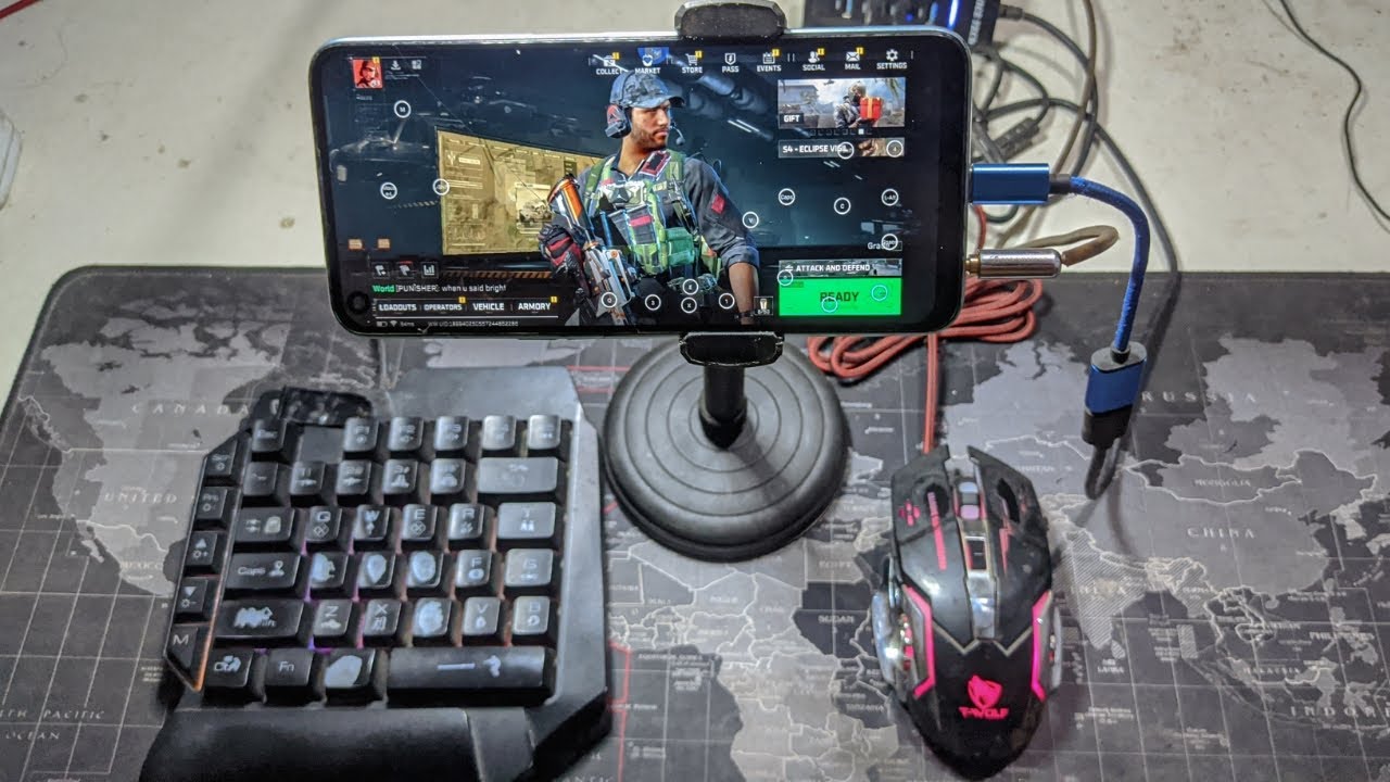 How to play Delta Force using a Keyboard & Mouse on phone