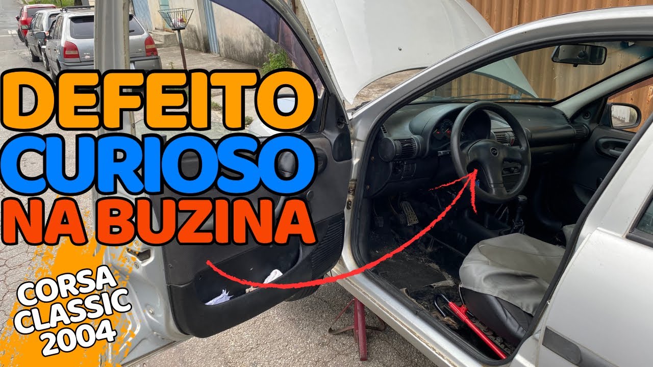 Corsa classic 2004 não buzina com o carro ligado
