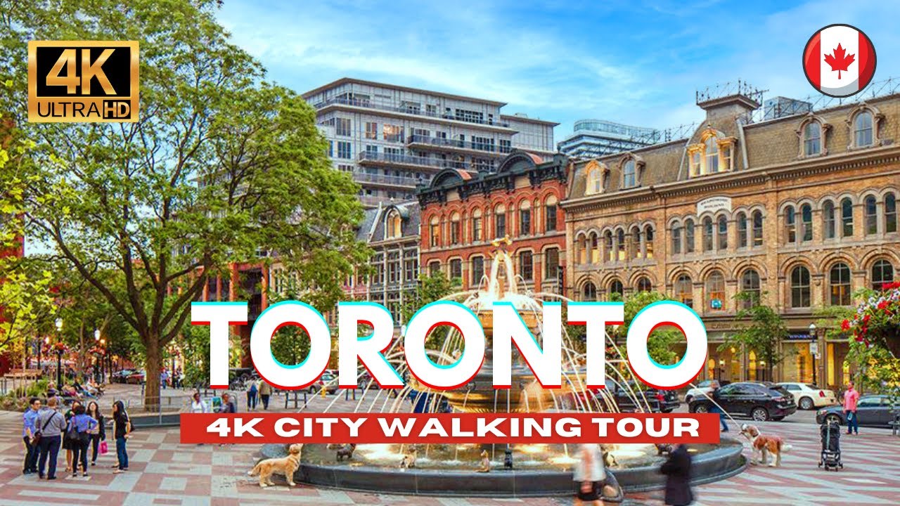 🇨🇦 Toronto, Canada Walking Tour - City Hall, Queen St, Kensington [4K Ultra HD /60fps]