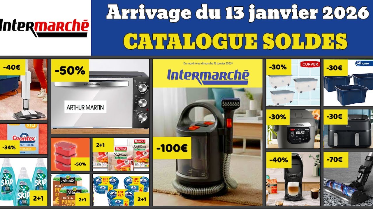 catalogue INTERMARCHÉ du 13 janvier 2026 ✅ Arrivage cuisine linge 🔥 Promos deals pub