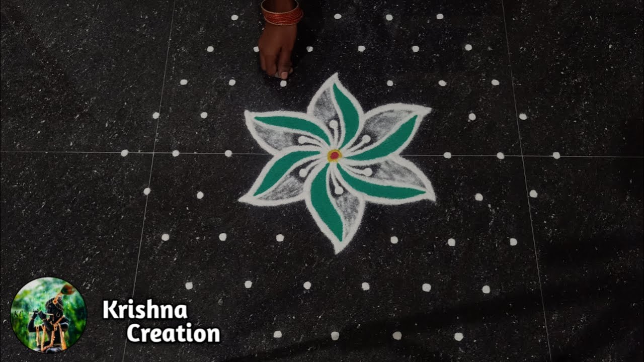 Karthigai Deepam Special Rangoli Design with 9x5 dot | Beautiful RangoliKolam | Easy Rangoli Muggulu
