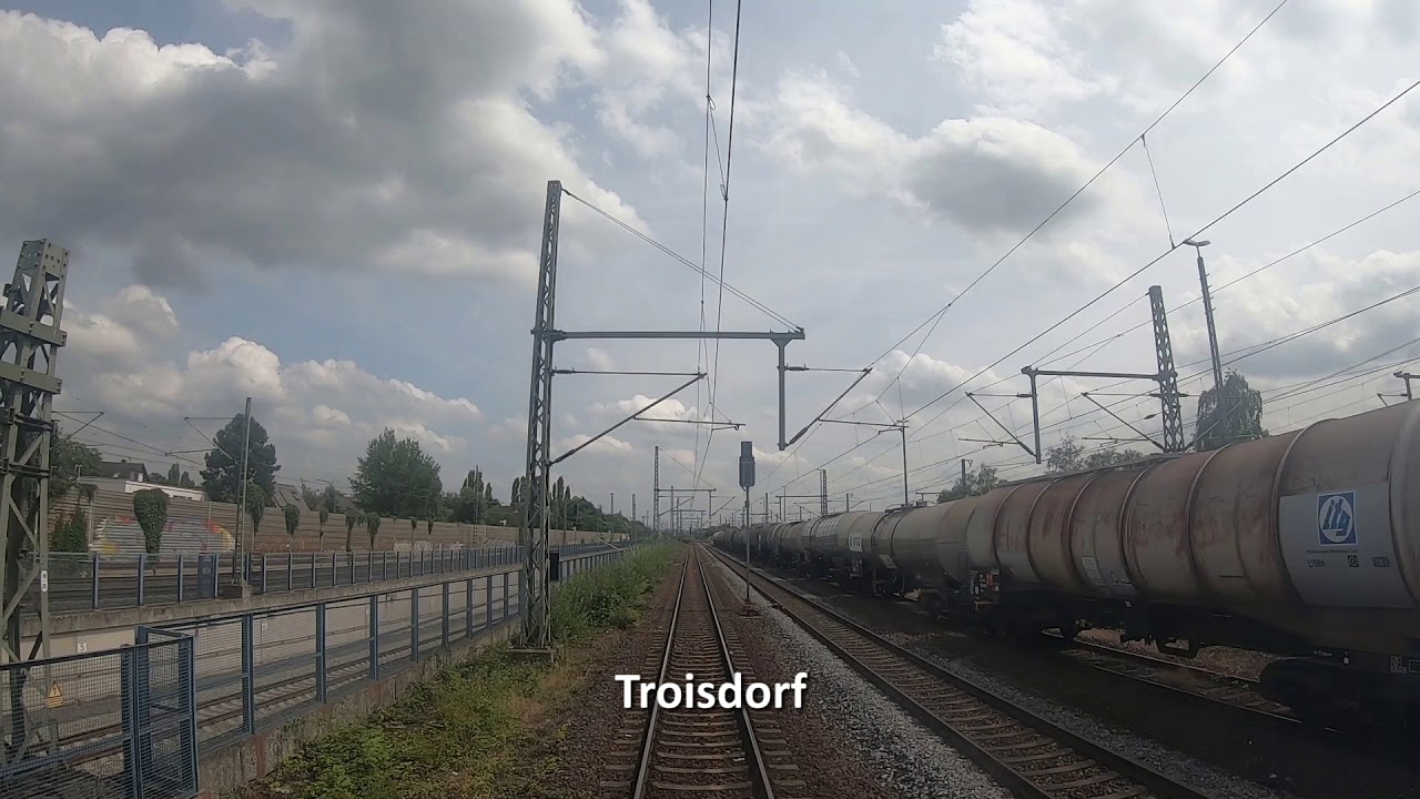 Führerstandsmitfahrt Troisdorf - Siegen (Musik statt O-Ton)