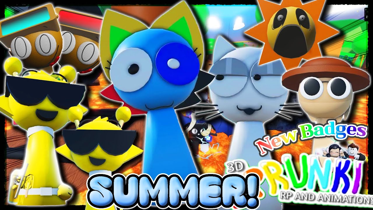 [☀️ЛЕТО!🏖️]🌈3D Sprunki RP And Animations🔎ВСЕ Новые Спрунки🎵 - 🎮ROBLOX [2025]