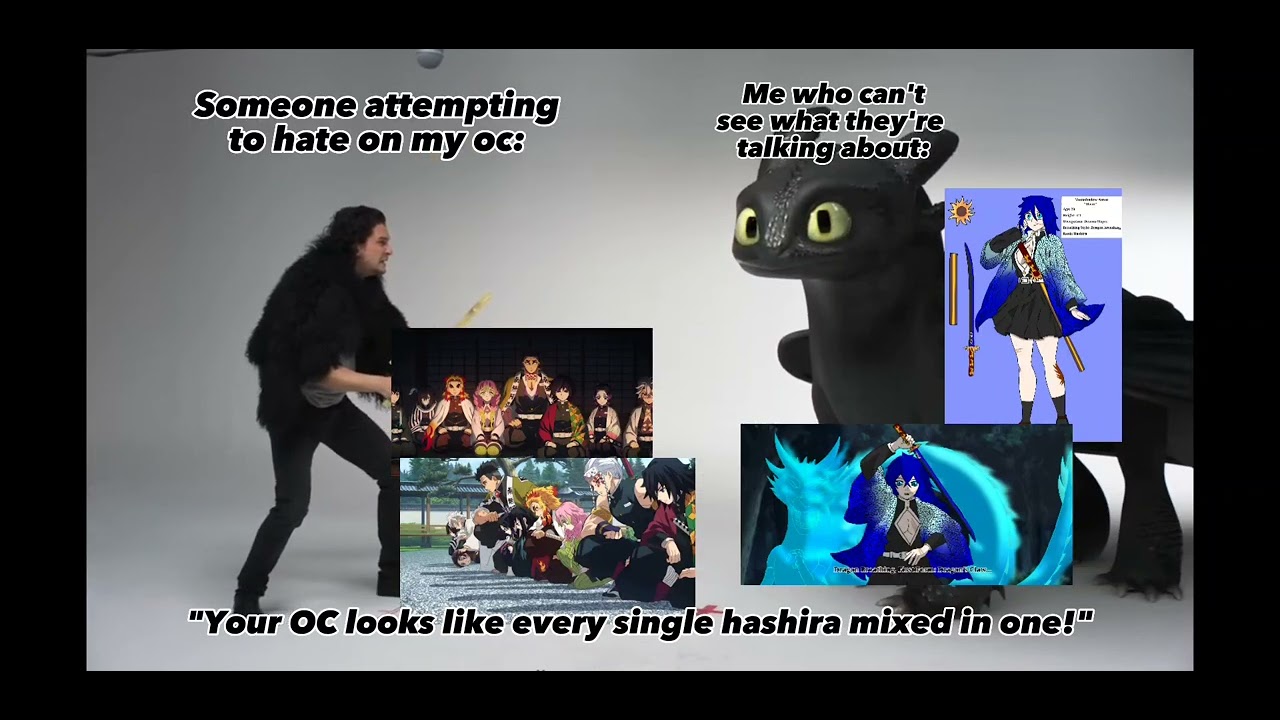 Haters suck at hating things/Demon Slayer Fandom/Kimetsu no Yaiba/Oc/Oc Insert