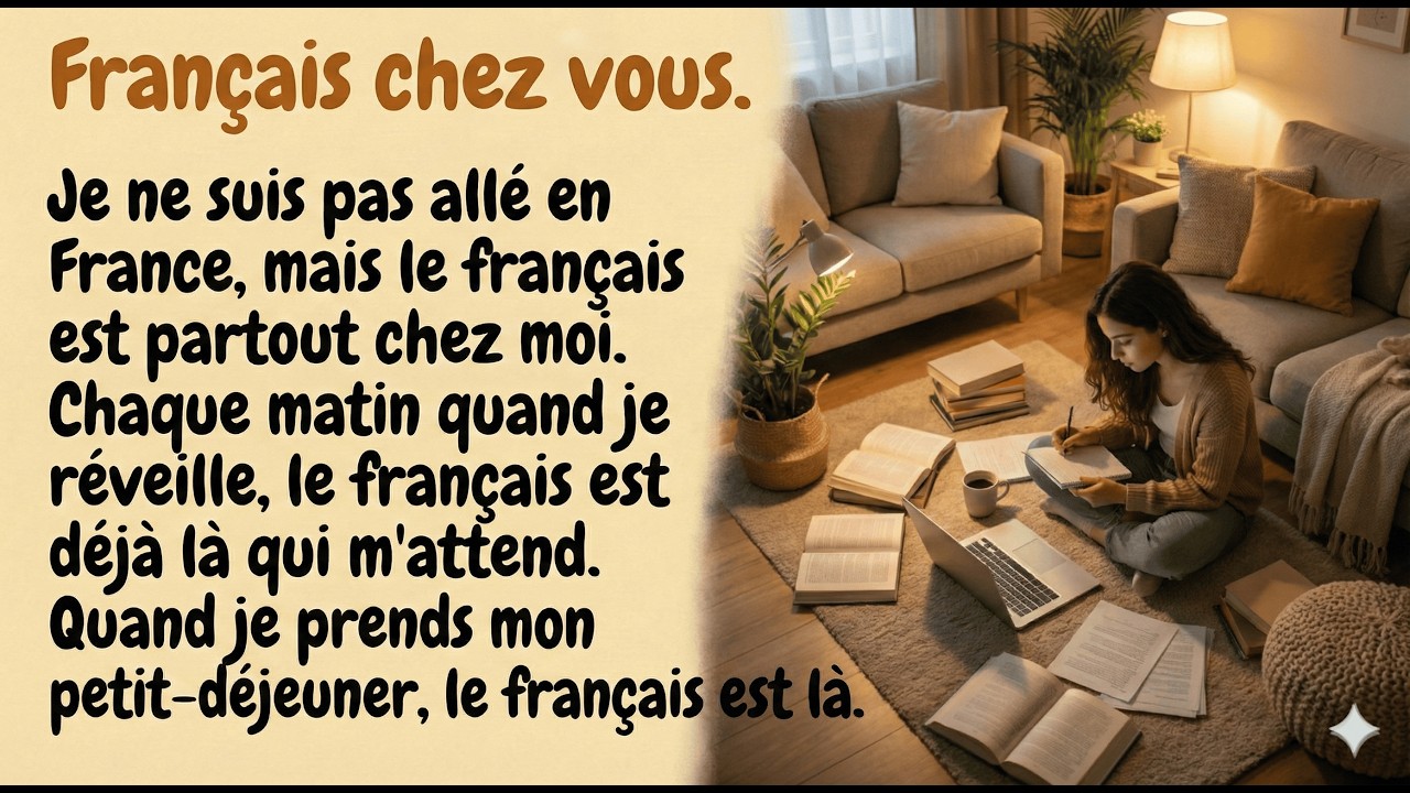 Ma maison est devenue mon Professeur de Français | French  Listening Practice (B1)