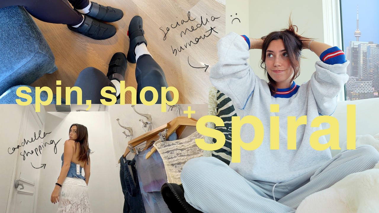 days in my life: shopping, spin & social media burnout..