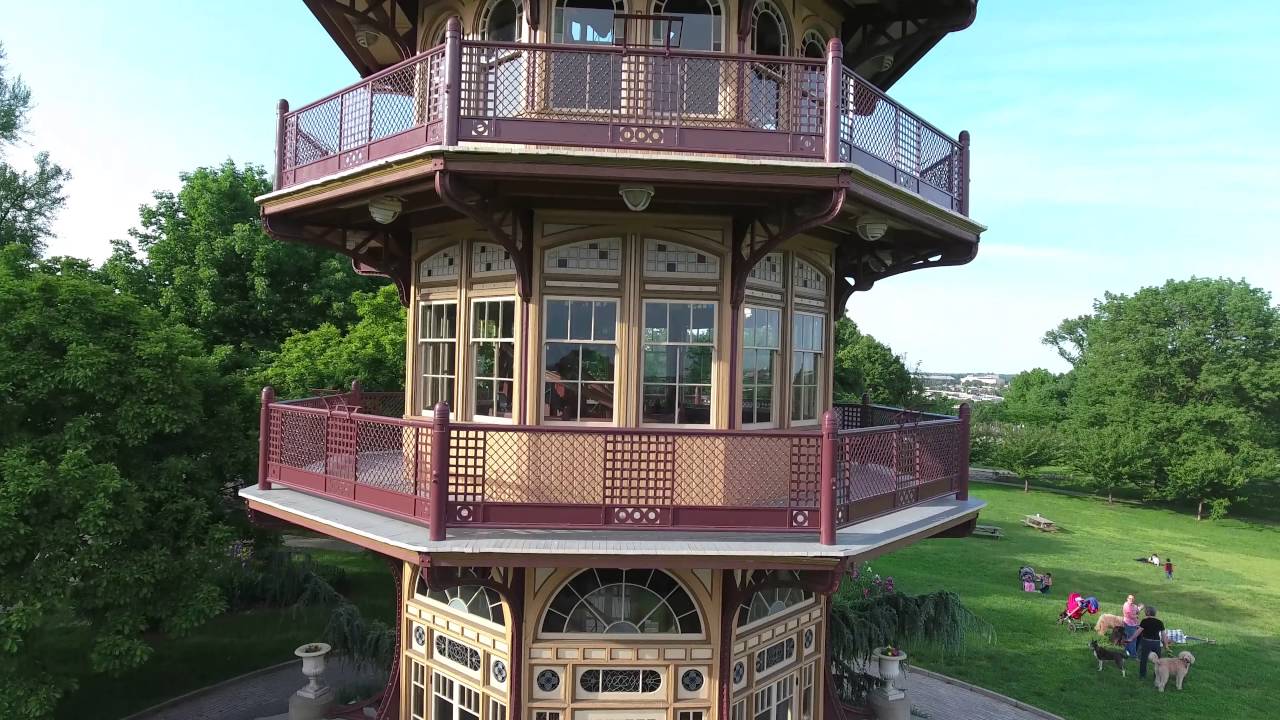 Patterson Park Pagoda Baltimore | Wonderfly Aerial (4K)