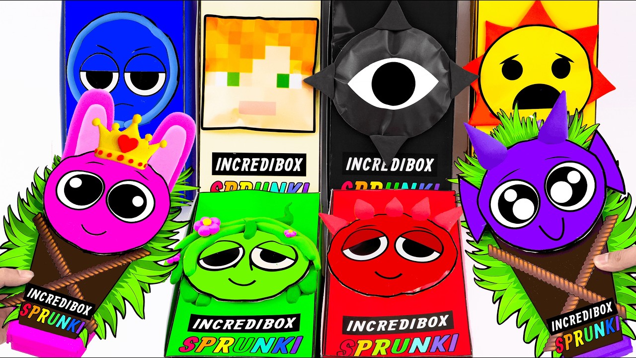 💖Paper DIY💖 Incredibox COUPLE Love SPRUNKI BLIND BOX Unboxing | Guess which sprunki will come out