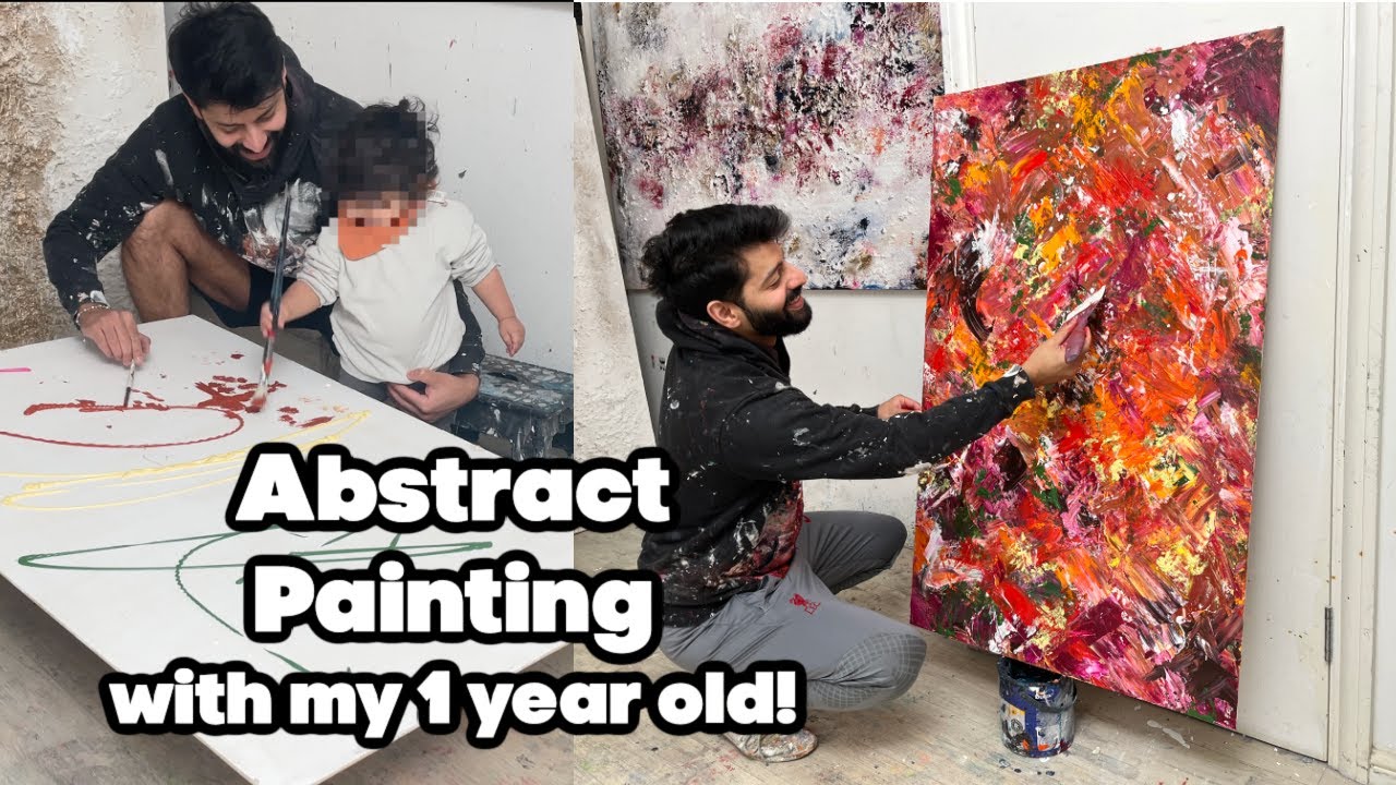 Get Creative With Your Little One: Autumn Abstract Painting Fun!