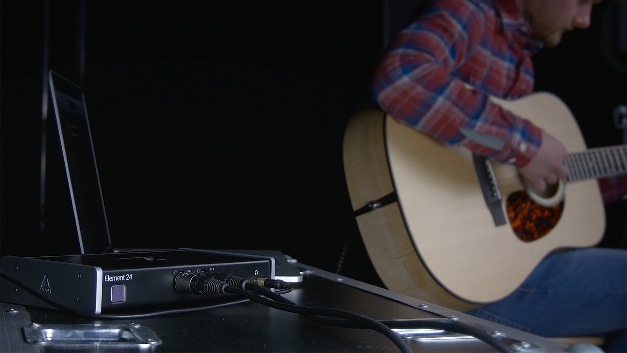 Recording acoustic guitar with the Apogee Element 24 and Logic Pro X