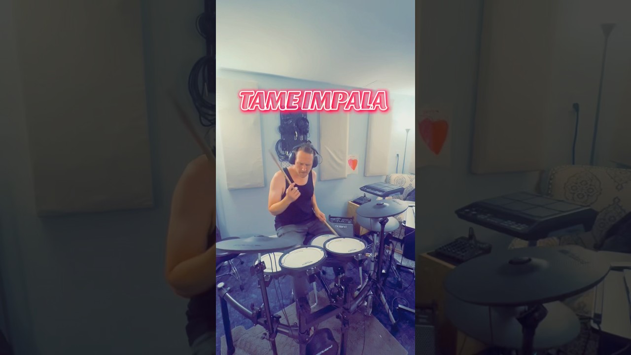 Drummer shreds over Tame Impala - Breathe Deeper #tameimpala #groove #drummers #improvisation