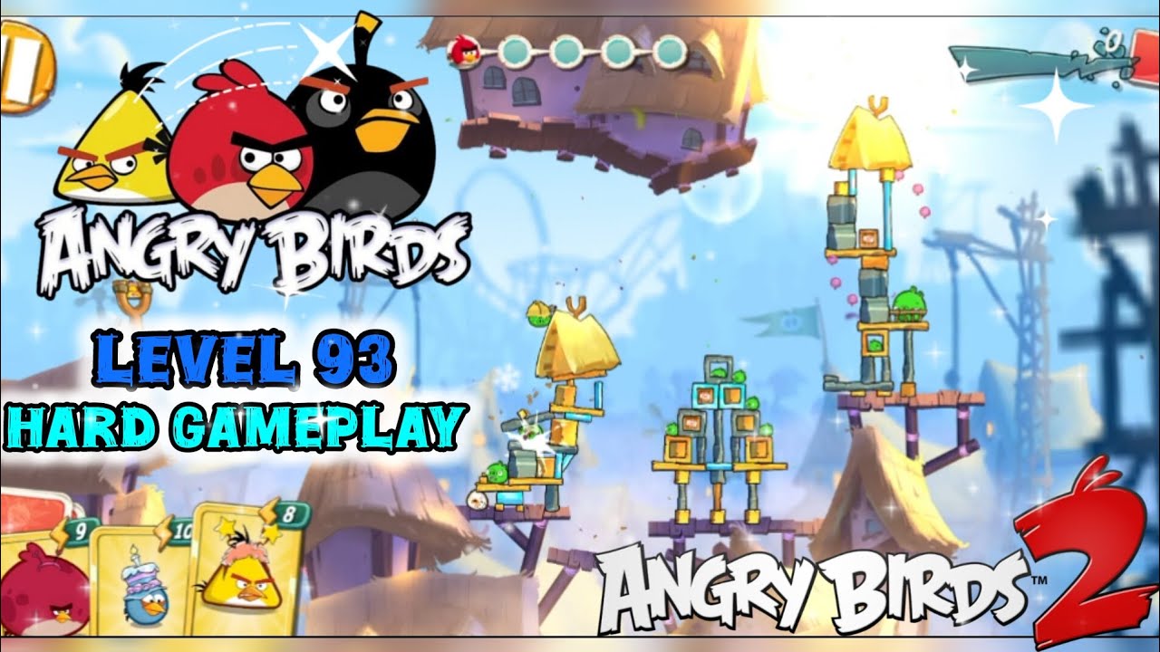 Angry birds 2 level 93 Hard Gameplay#angrybirds2 #queenlobonika
