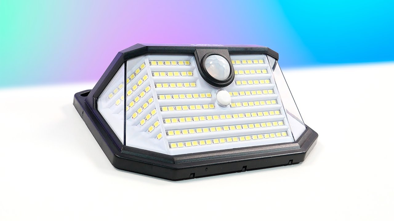 LUZ SOLAR con SENSOR de MOVIMIENTO perfecta para EXTERIOR