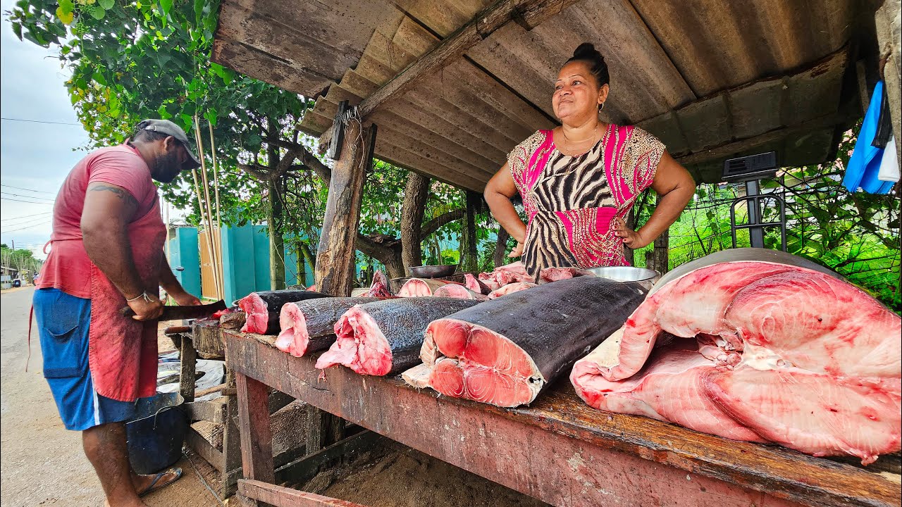 Wow!! Beautiful Rural Village Street Fish Market Day In life Of Fisherman's