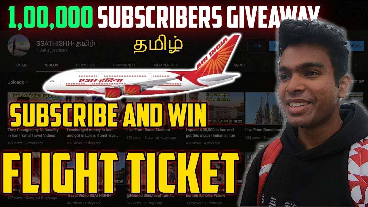 Tamil Youtuber Giveaway Information | Tamil Travel Videos | SSATHISHH