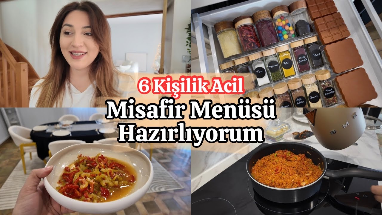 6 Kişilik Acil Misafir Menüsü | Sofra Düzeni 🍽️