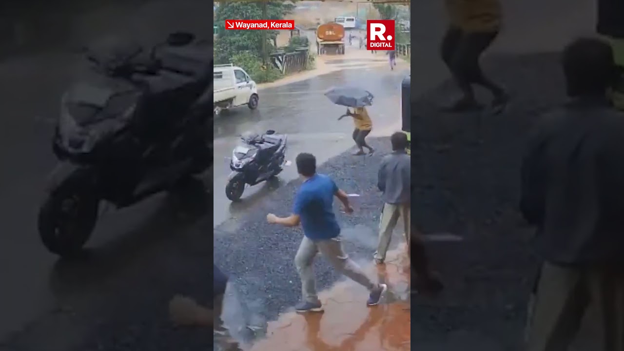 DRAMATIC MOMENT: CCTV Captures Exact Moment Of Terrifying Landslide At Wayanad