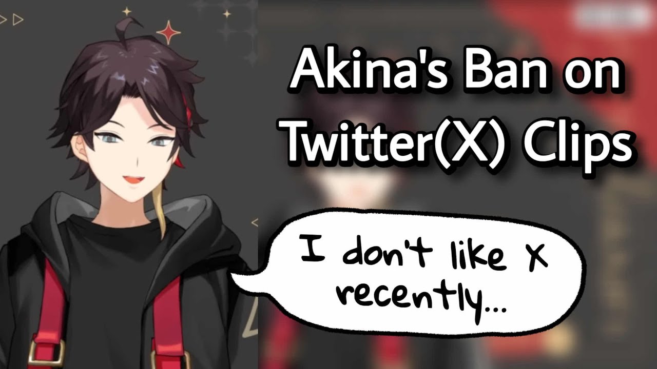 akina's ban on twitter(x) clips | Nijisanji eng subs