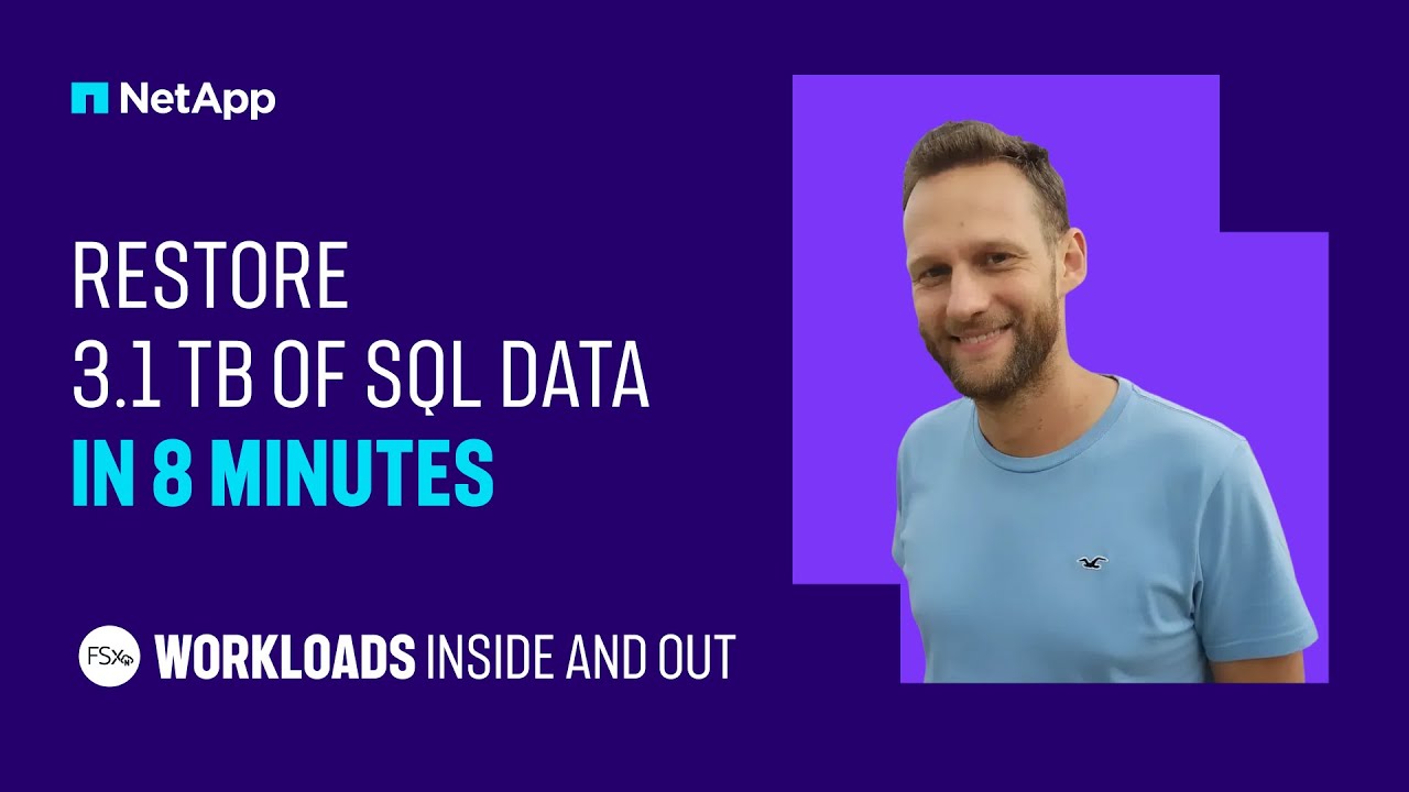 Back up databases on AWS in seconds, restore in minutes with Amazon FSx for NetApp ONTAP