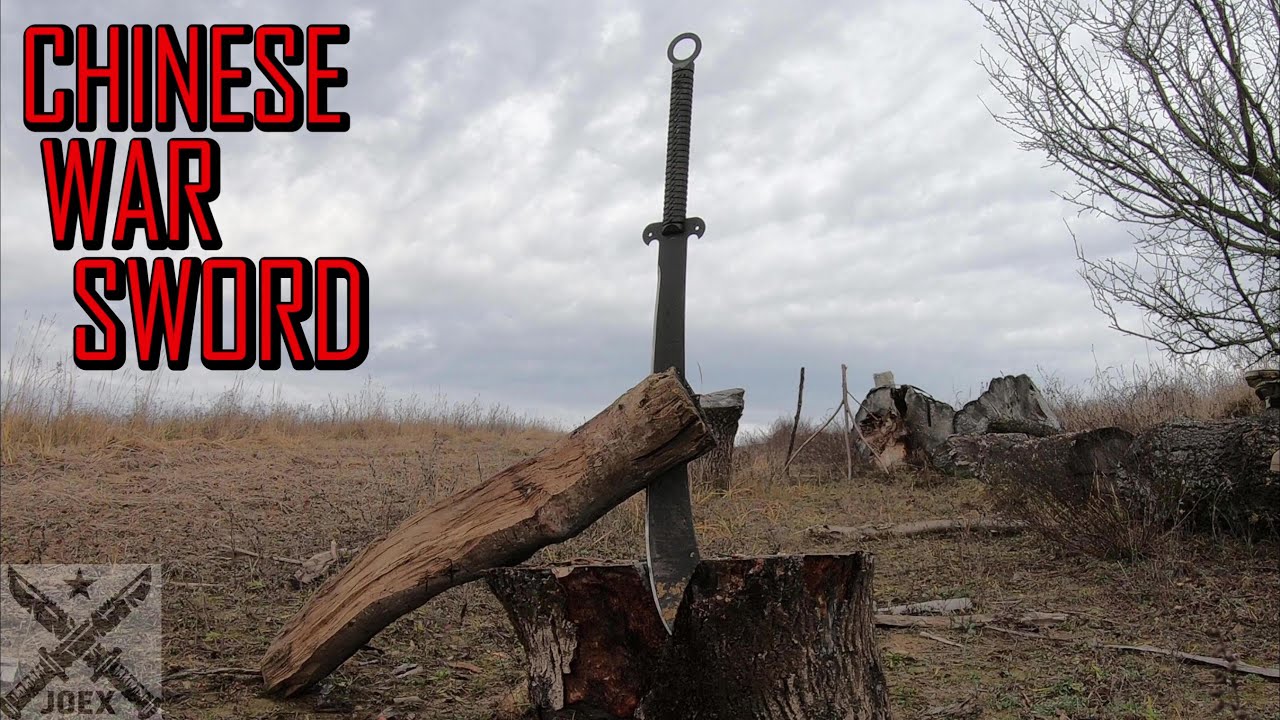 COLD STEEL CHINESE WAR SWORD  - 65Mn CARBON STEEL - MADE IN CHINA - CHINESE SWORD MACHETE -24