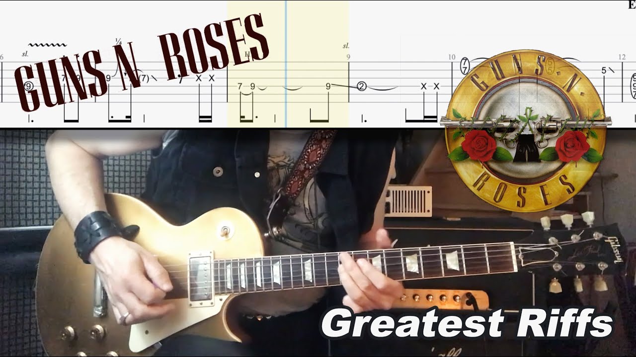 10 Great Guns N' Roses Riffs | Cover | Tab | Lesson