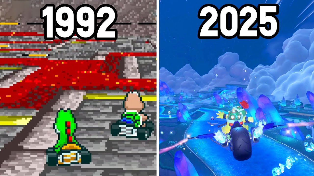 Mario Kart Series - All Courses (1992 - 2025) 4K