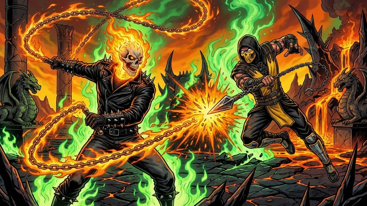 What If Ghost Rider Entered Mortal Kombat?