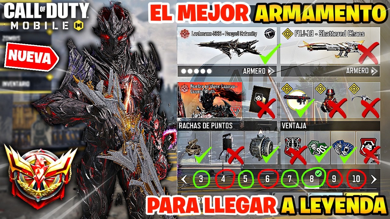 EL MEJOR ARMAMENTO PARA LLEGAR A LEYENDA MAS R&Aacute;PIDO Y F&Aacute;CIL EN COD MOBILE / EL ARMAMENTO MAS ROTO S6
