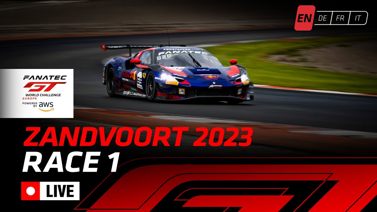 LIVE | Race 1 | Zandvoort | Fanatec Gt World Challenge (English)