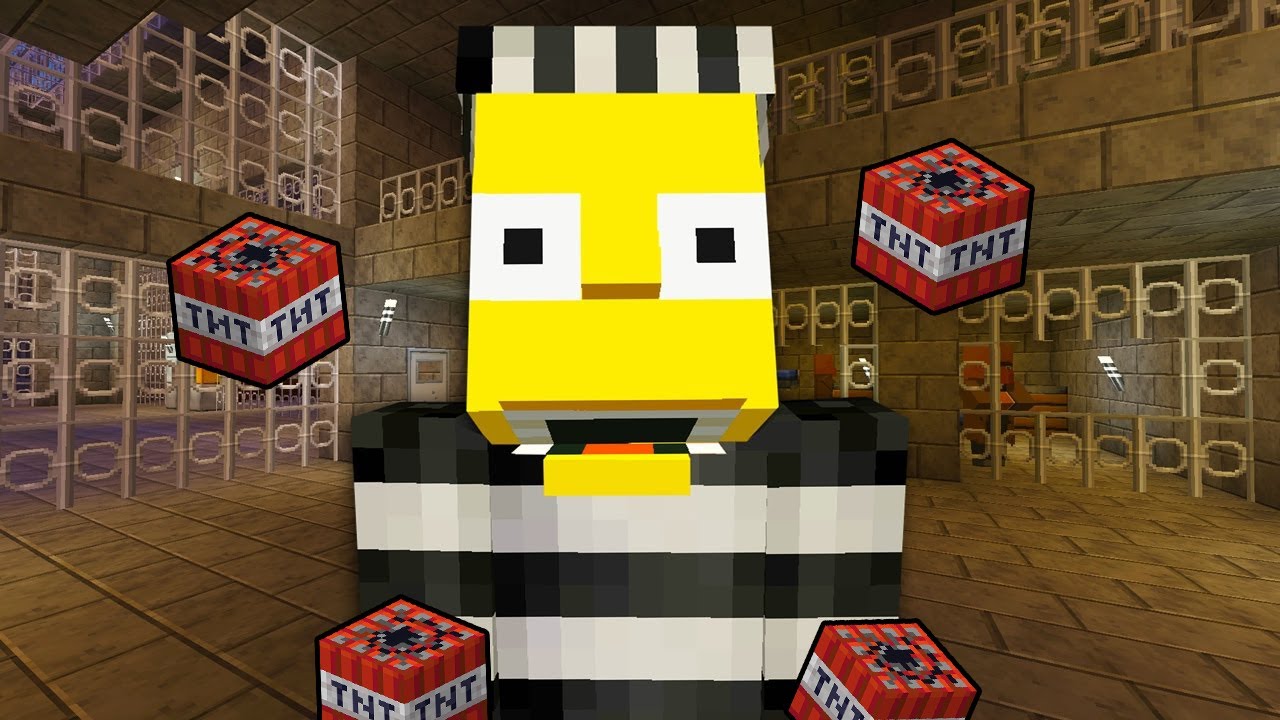 SIMPSONOVI V MINECRAFTU | BART ODBOUCHL ŠKOLU A SKONČIL ZA TO VE VĚZENÍ!!!