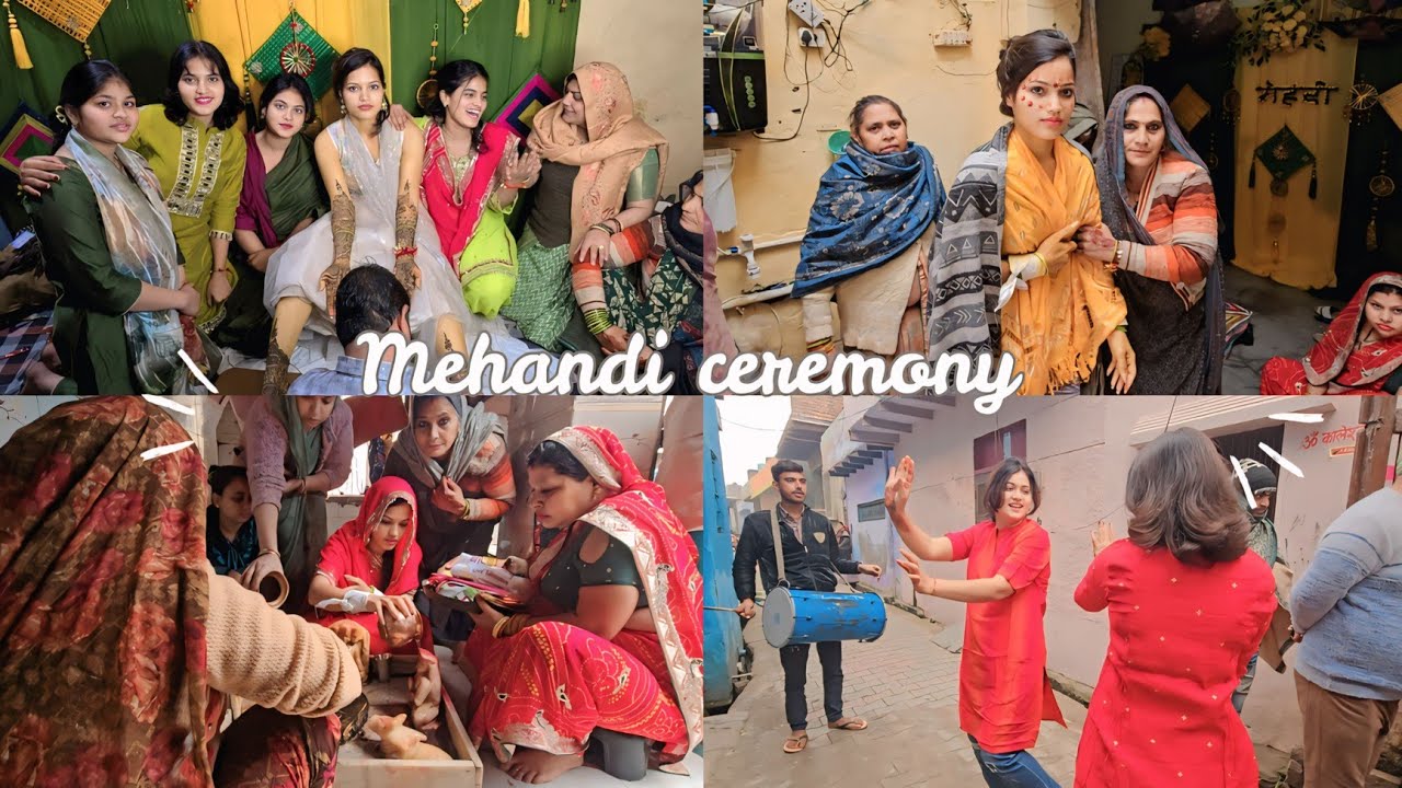 Shadi se phle wala din 😃 ।। Mehandi ceremony