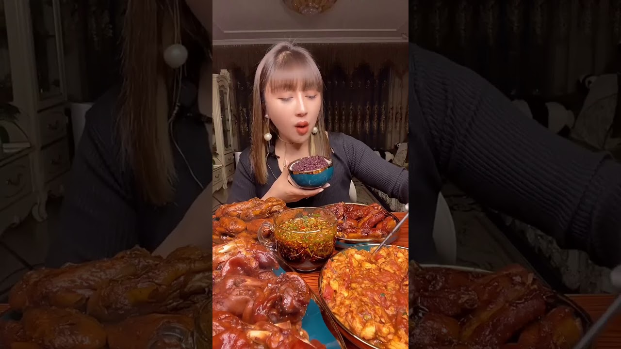 MUKBANG, EATING SHOW ASMR, 중국 가정식 집밥 다양한 음식 중국먹방쇼 食べる,咀嚼音 吃播, nhìn những hot girl ăn thịt mỡ mà thèm