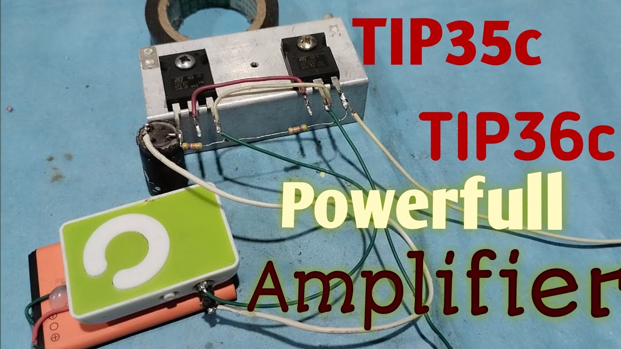 Tip35&Tip36.DIY Homemade Amplifier.Powerful  Amplifier Using Transistor TIP35c and TIP36c. dc 12v