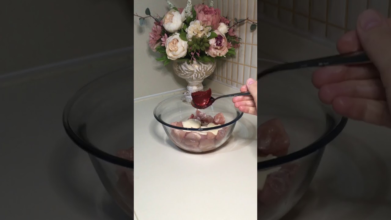 Tavuk &ccedil;&ouml;p şiş  курица в духовке