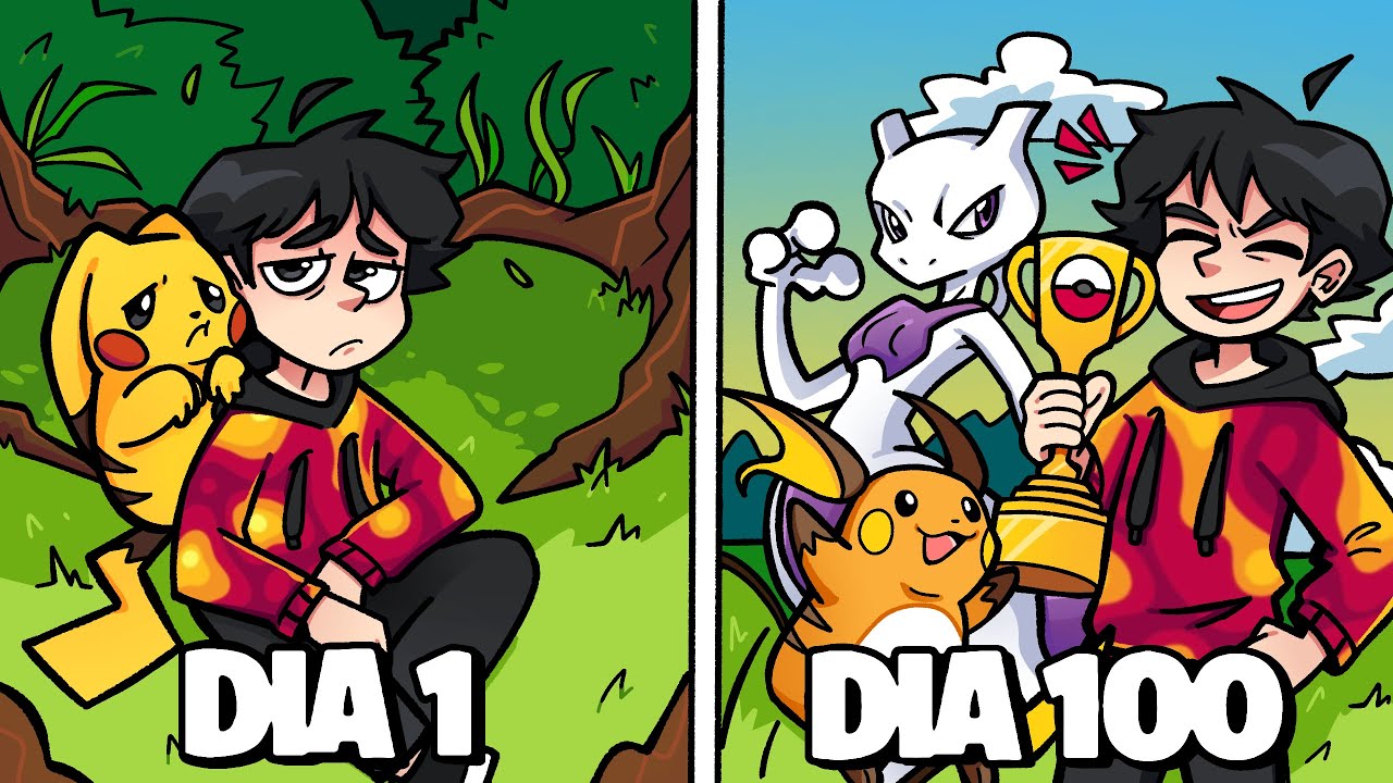 SOBREVIVI 100 DIAS NO PIXELMON BRASIL! - O FILME
